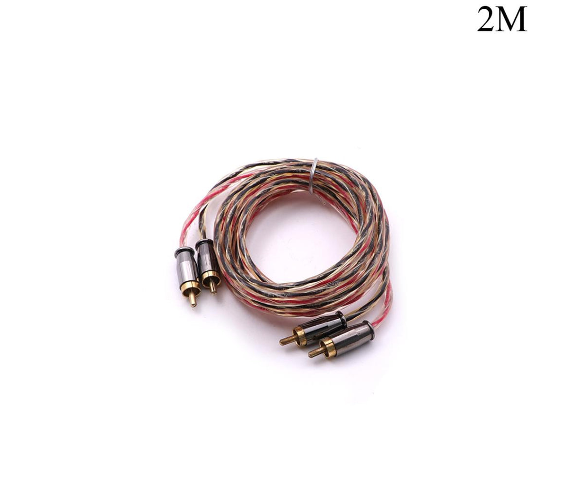 Audio Cable 2x RCA Male to Male 5.5mm Oxygen-Free 2m