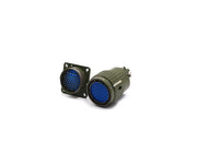 Circular Plug Aviation Connector 50-Pin Male to Female Army Green