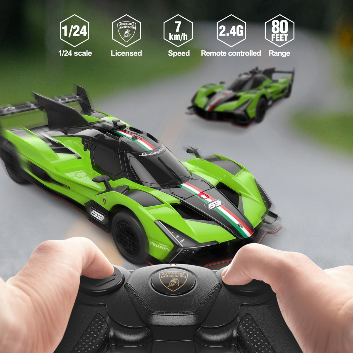 R/C 1:24 Lamborghini SC63 - Green