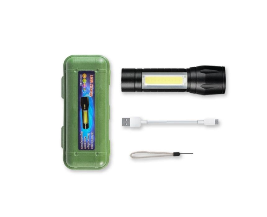 Portable LED Flashlight Compact Pocket-Size