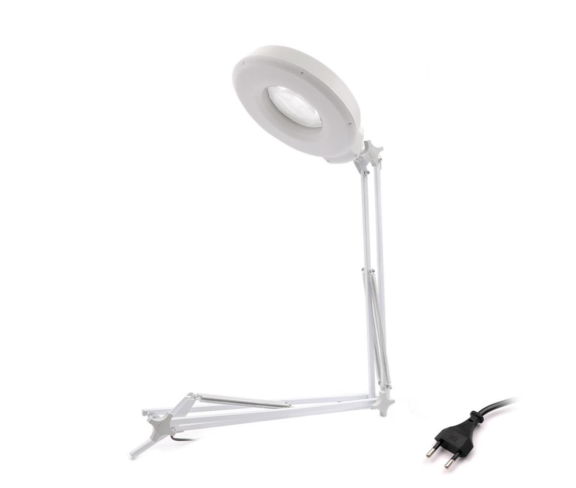 Magnifier - Mounting Clamp Neon Lamp - x10 Zoom