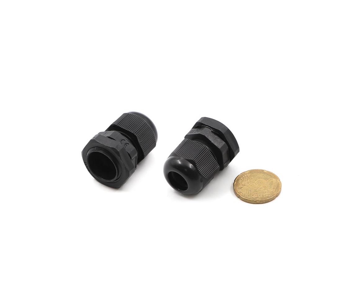 Plastic Cable Connector PG11 Waterproof Black