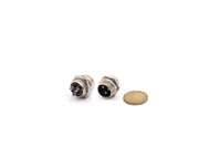 Circular Plug Aviation Connector 3-Pin Male 16mm Chassis Mount