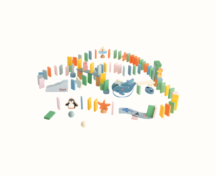 Classic World Ocean Dominoes Set
