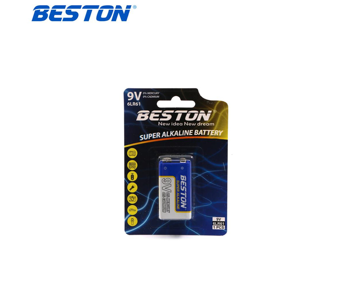 Alkaline Square Battery 6LR61 9V Beston