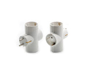 Electric Plug Adapter - EU - 3-Way - T-Shape - Schuco - 10A