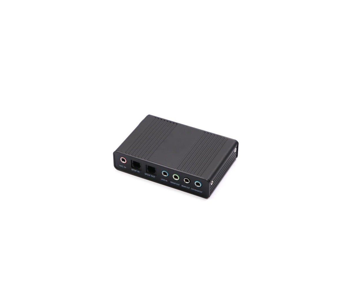 USB 7.1-Channel Sound Card with Optical Audio & Microphone