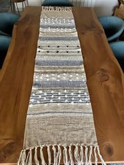 Natural Earth Tone Artisan Table Runner