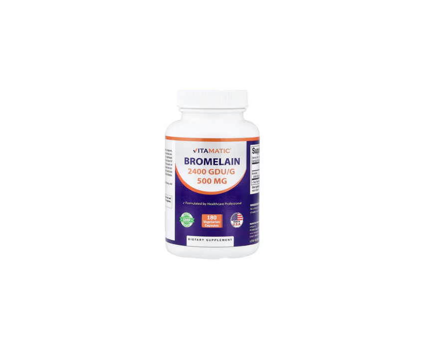 Vitamatic Bromelain 180 Vegetarian Capsules