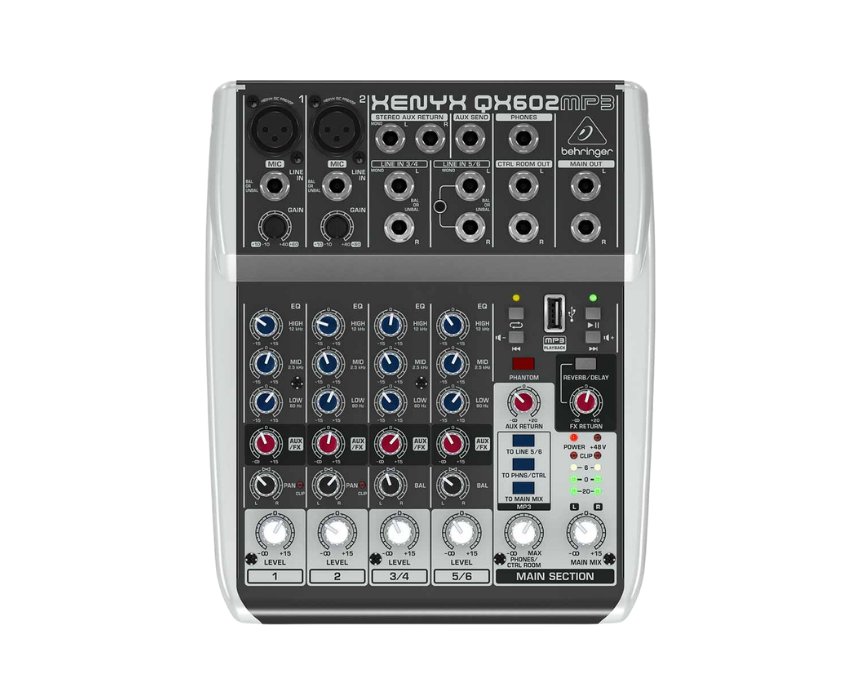 Behringer Compact Mixer QX602MP3