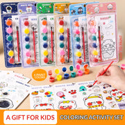 Kids Watercolor Painting And Coloring Card Set 51 g