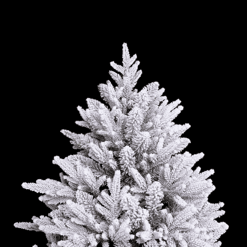 White Christmas Tree Classic Flocked Artificial