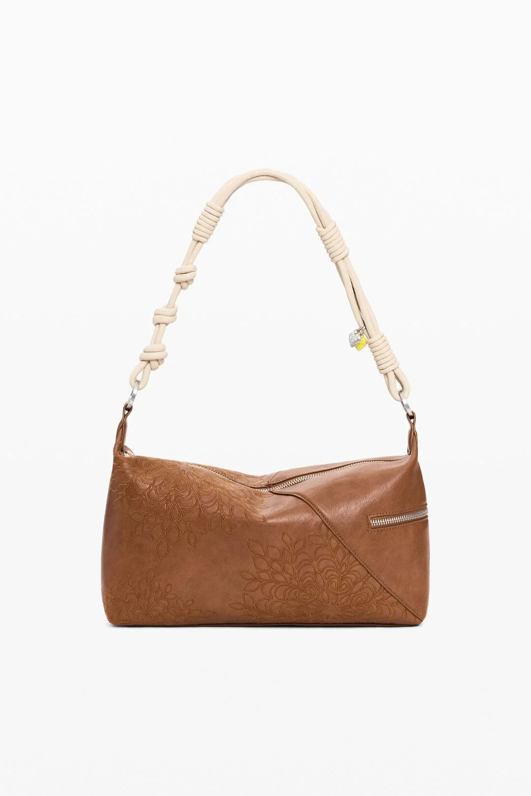 Desigual - Brown Medium Embroidered Bag