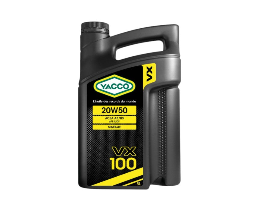 Yacco VX 100 SJ/CF 20W50 Multi-Grade Oil - 5 L