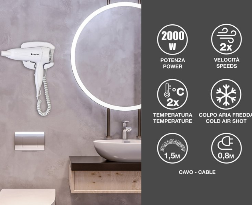 Beper Wall Mounted Hair Dryer