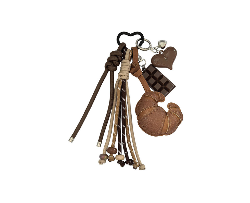 Chocolate Croissant Bag Charm