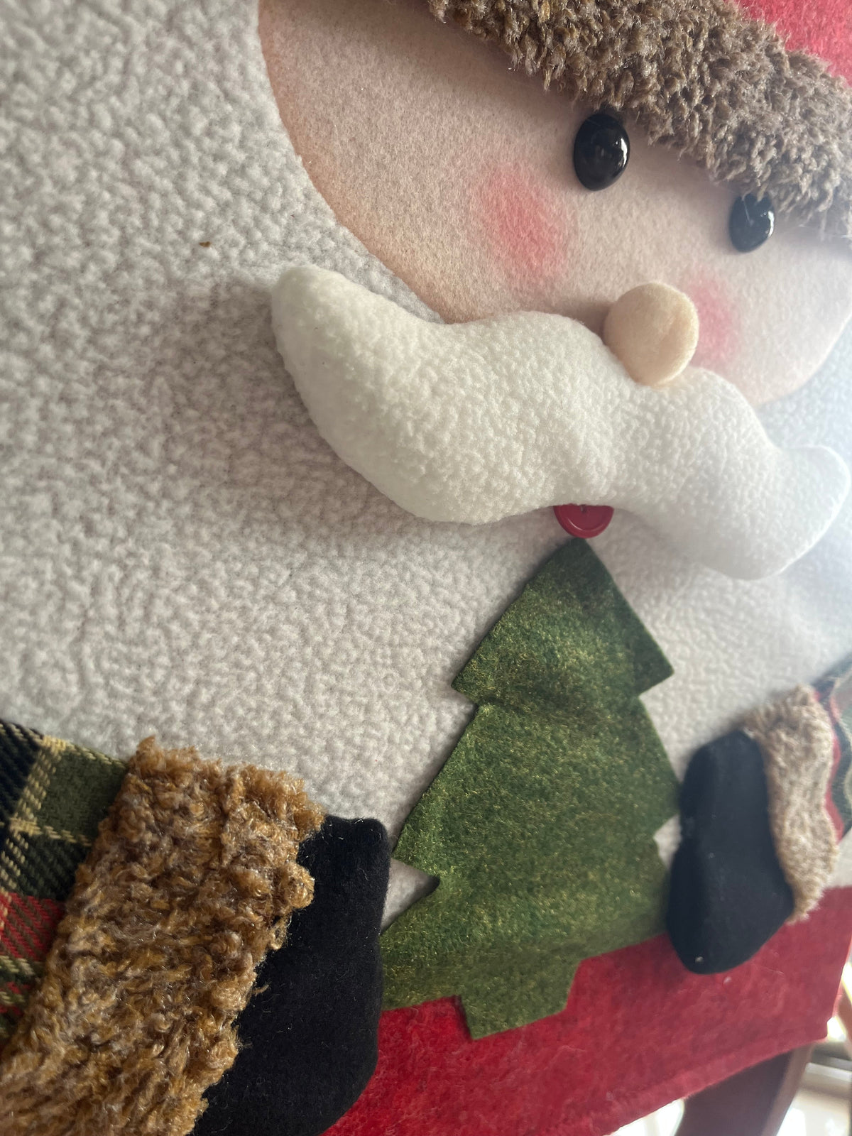 Christmas Chair Cover Santa And Snowman 45x50cm