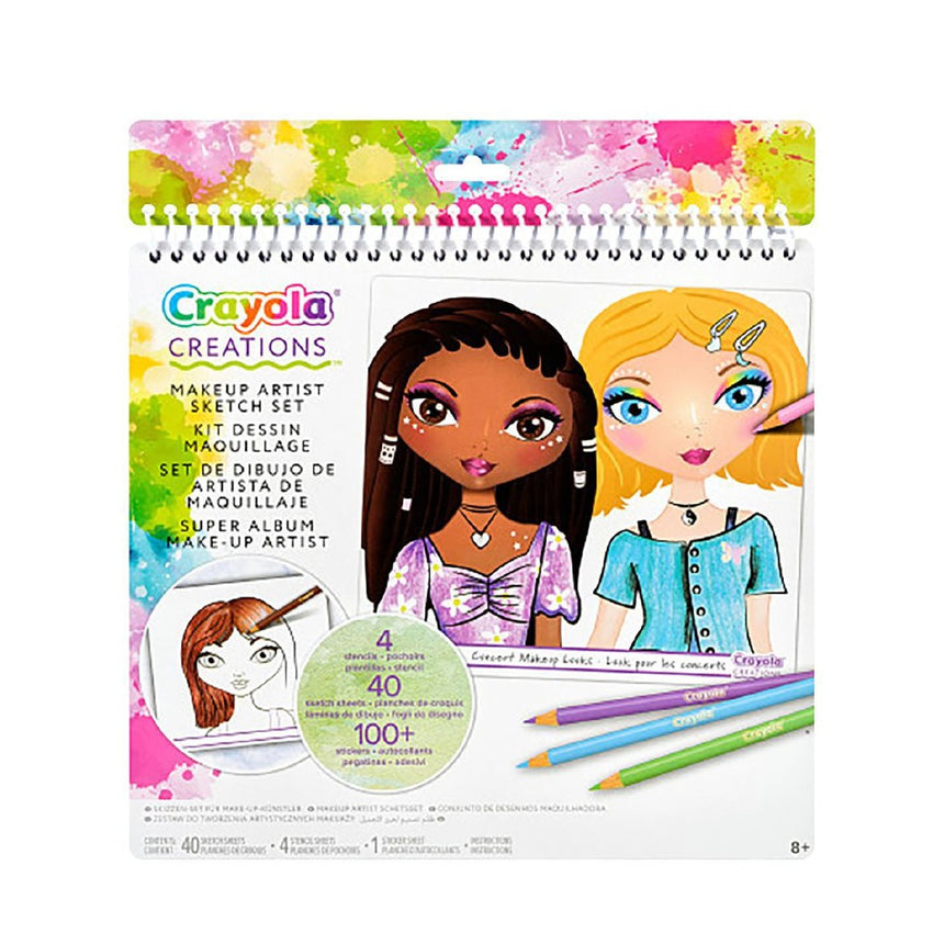 Crayola Makeup Artist Sketch Craft Kit for Kids 8+ by Crayola