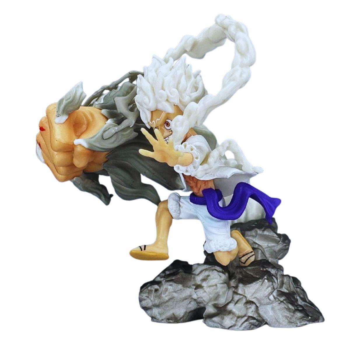 One Piece Monkey D. Luffy Nika Mini Gear 5 PVC Figure 12cm side view – Anime Figure Gift Lebanon