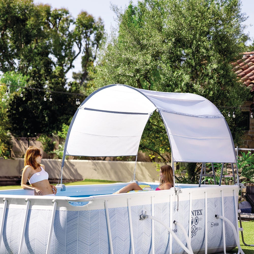 Pool Canopy (For Prism Rect / Oval. XTR Small. 9Ft max) pool accessories Pool Canopy (For Prism Rect / Oval. XTR Small. 9Ft max) Pool Canopy (For Prism Rect / Oval. XTR Small. 9Ft max) Intex