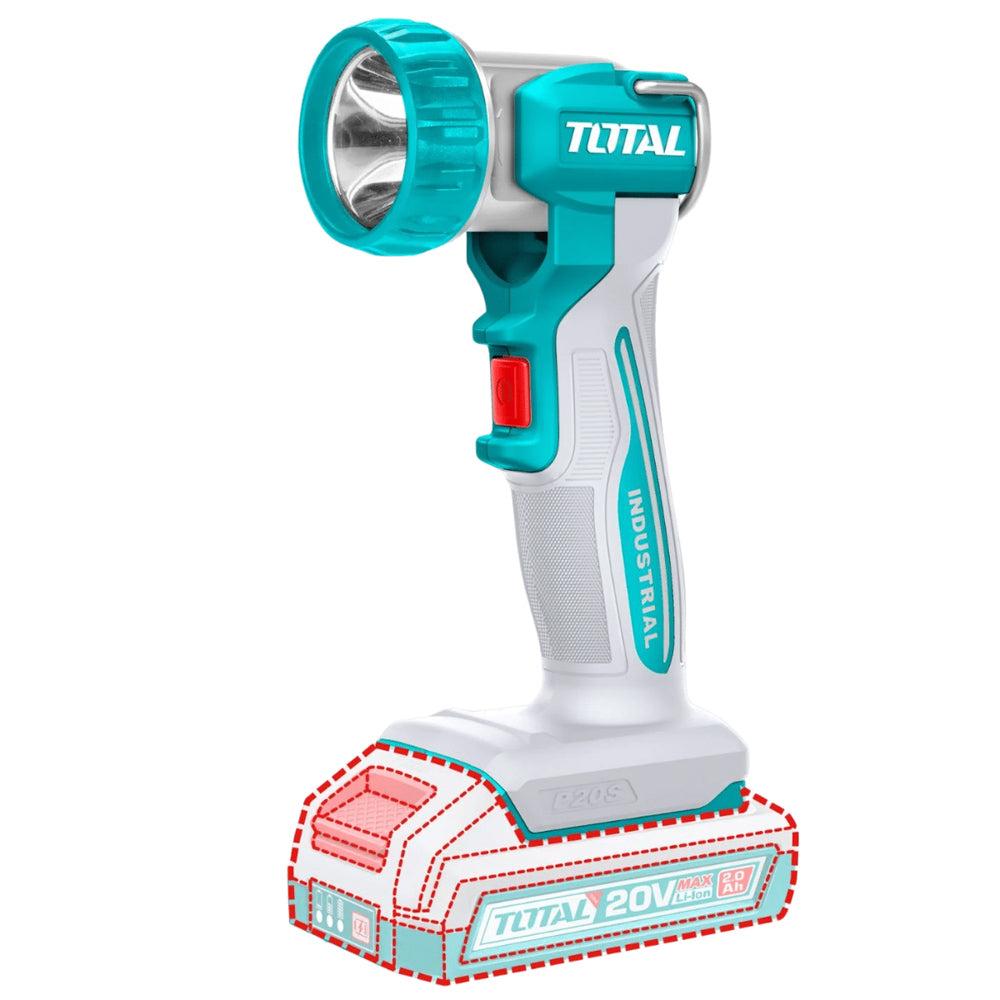 Total 20V Cordless Work Lamp 450 Lumens