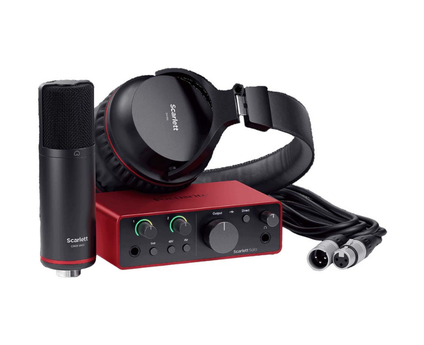 Focusrite Scarlett Solo Studio G4 Recording Bundle