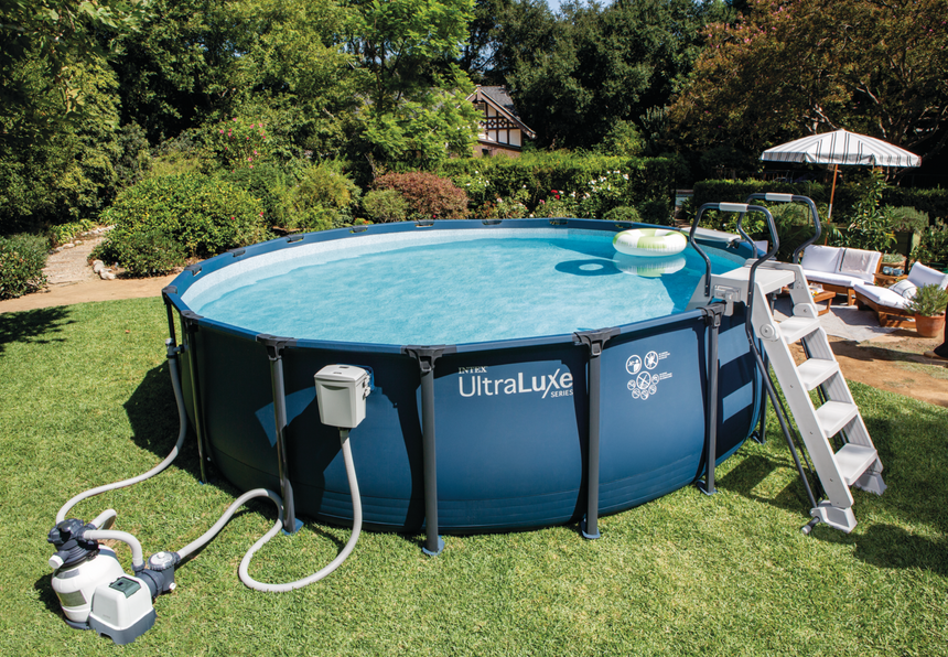 UltraLuxe Round Pool Set 549x132 cm home pool UltraLuxe Round Pool Set 549x132 cm UltraLuxe Round Pool Set 549x132 cm Intex