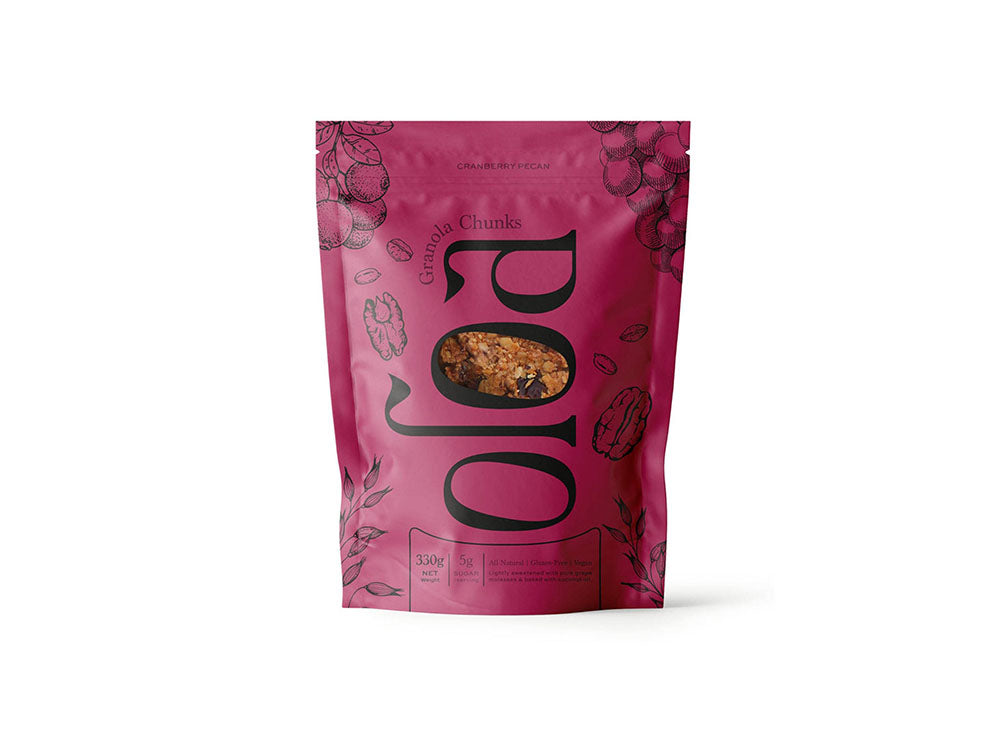Oloa Cranberry Pecan Granola Chunks 330g