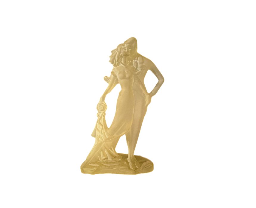 Crystal Lalique Newlyweds Sculpture