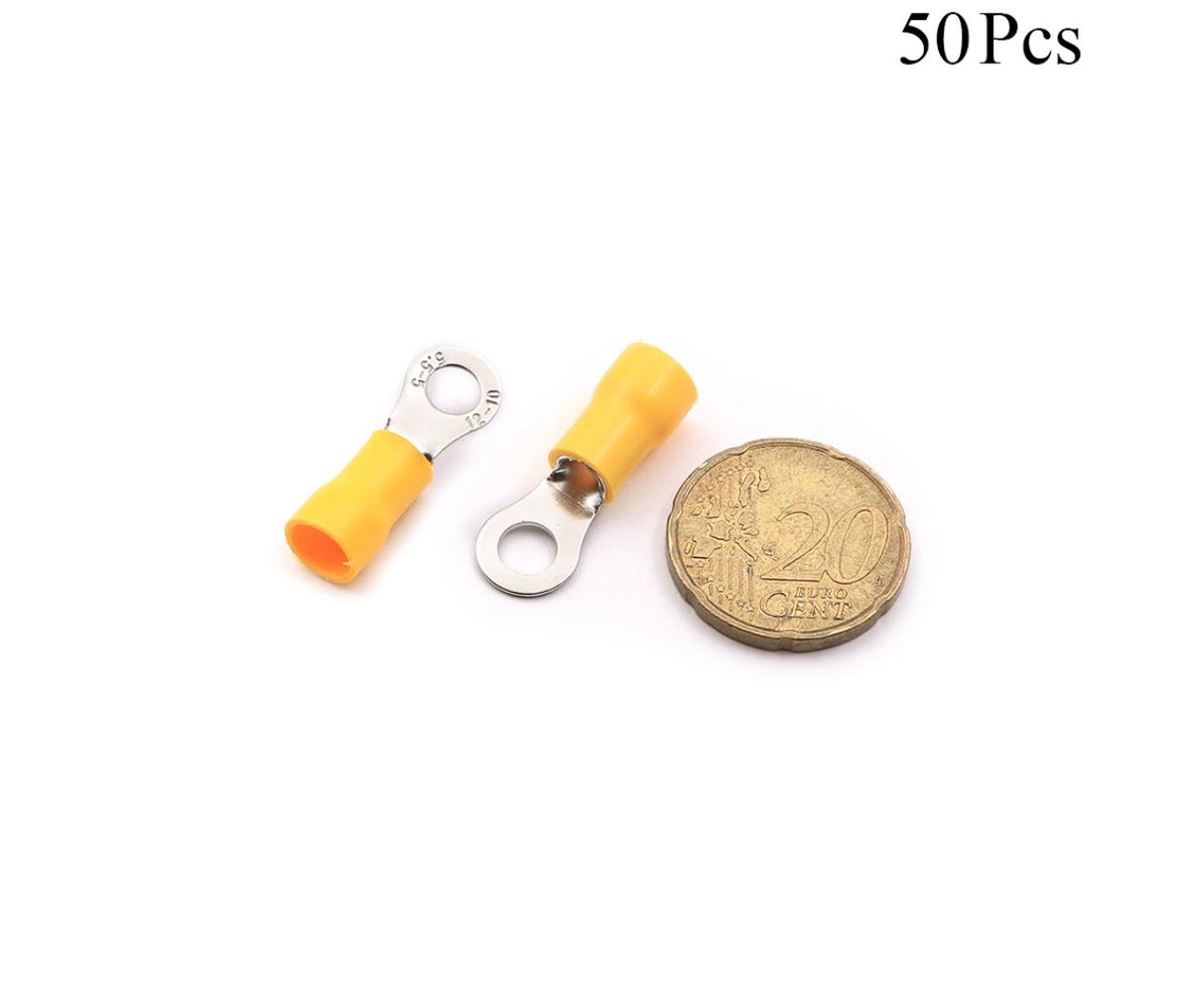 Cable Lugs Insulated - RV5-5 - Ring - 4~6mm - Yellow - 50 Pcs