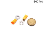 Cable Lugs Insulated - RV5.5-6 L - Ring - 4~6mm - Yellow - 100 Pcs