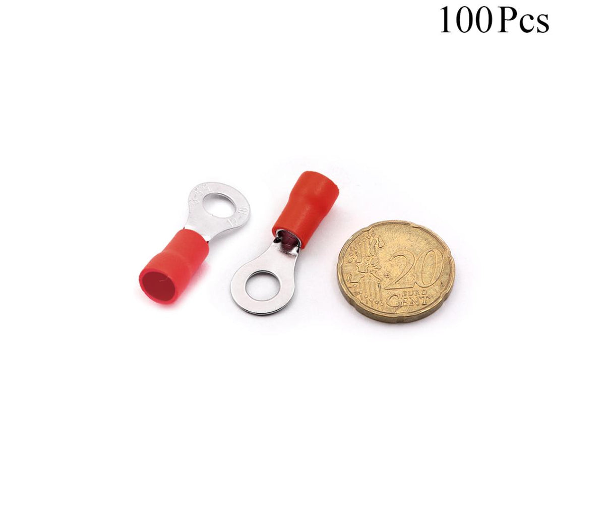 Cable Lugs Insulated - RV5.5-6 - Ring - 4~6mm - Yellow - 100 Pcs