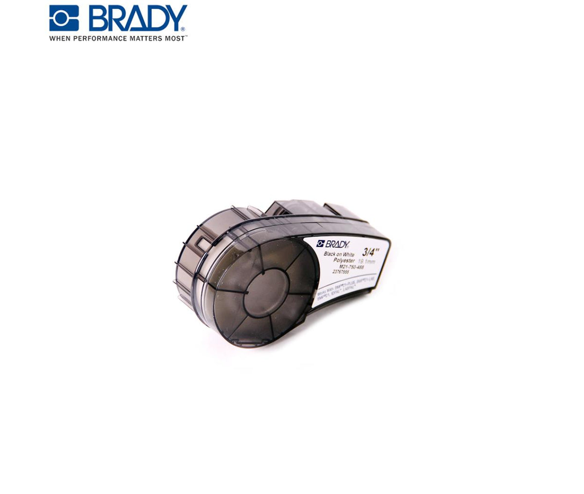 Printer Label - Handheld - Cartridge - B & W - Brady M21-750-488