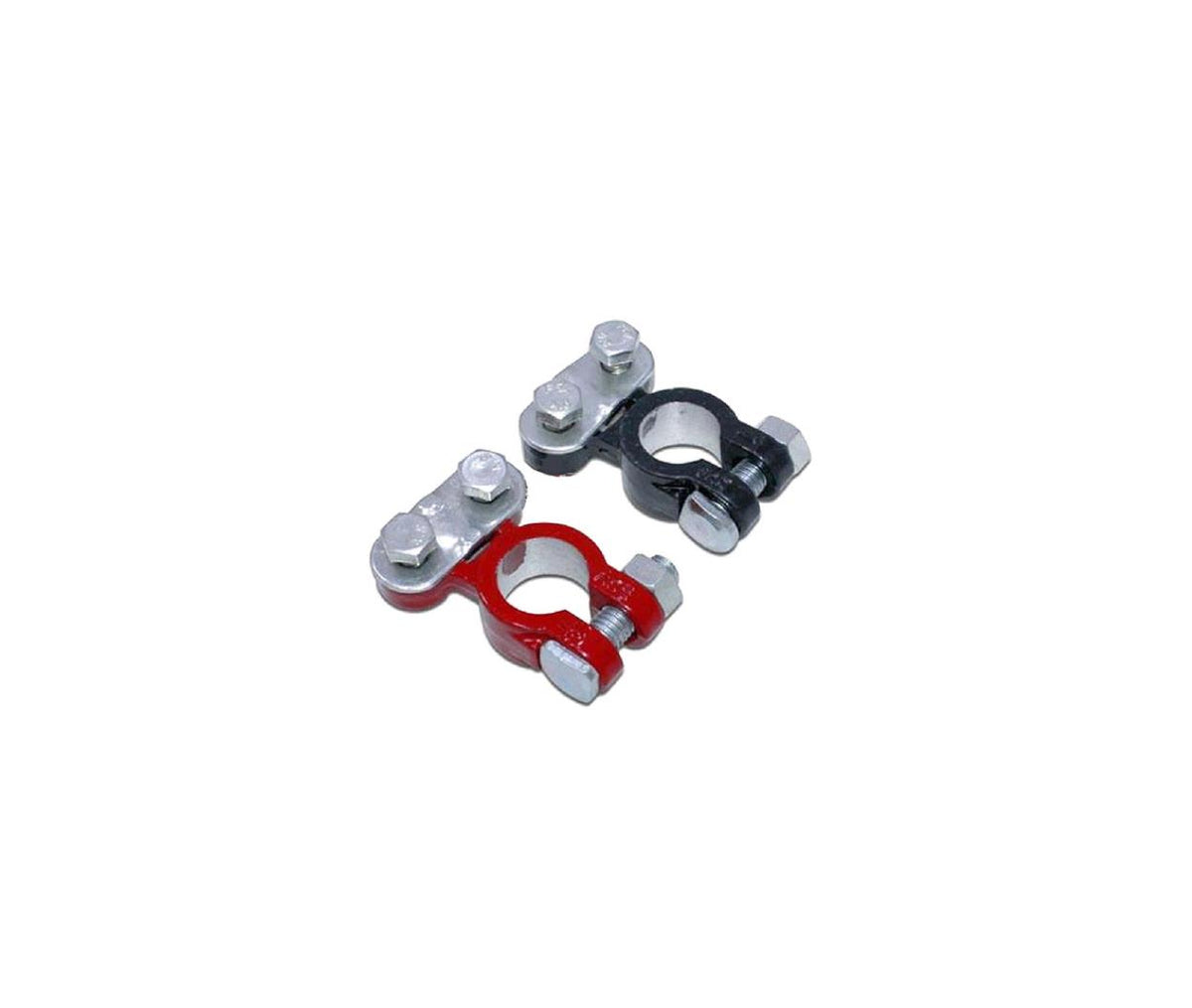 Battery Terminal 2x Clamp Top Poat Red - Black