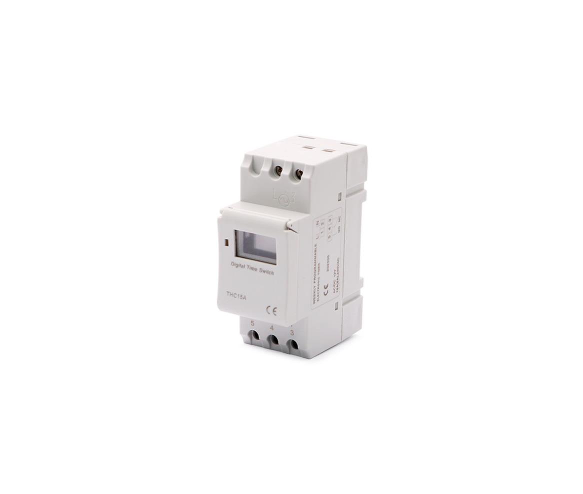 Timer Switch On Off Weekly Digital Din Rail 12V DC