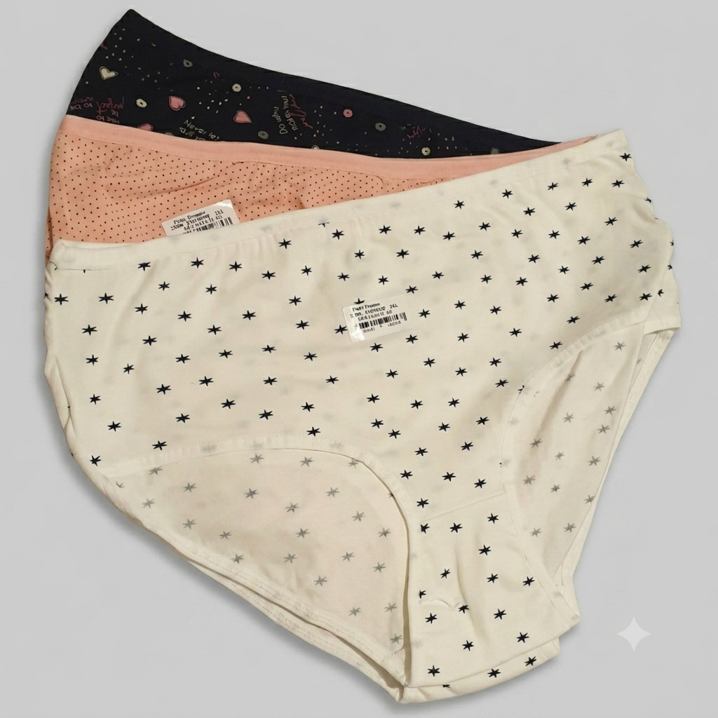 Pinky Promise Printed Slip Underwear 2XL