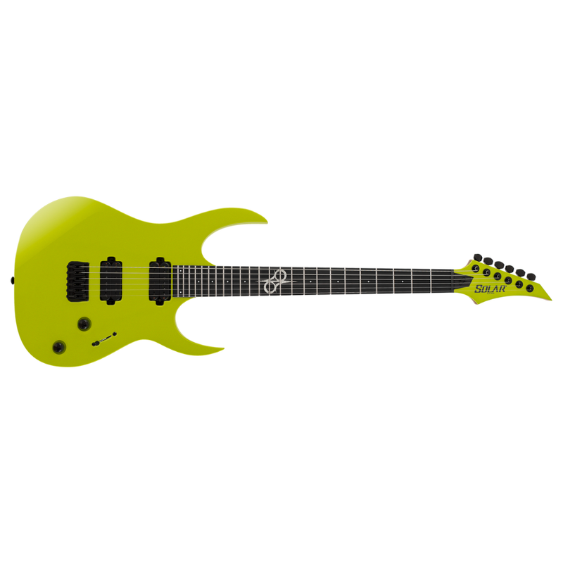 Solar Guitars SBR1.6HCLG+ Bass Guitar - Candy Lime Green Metallic Gloss