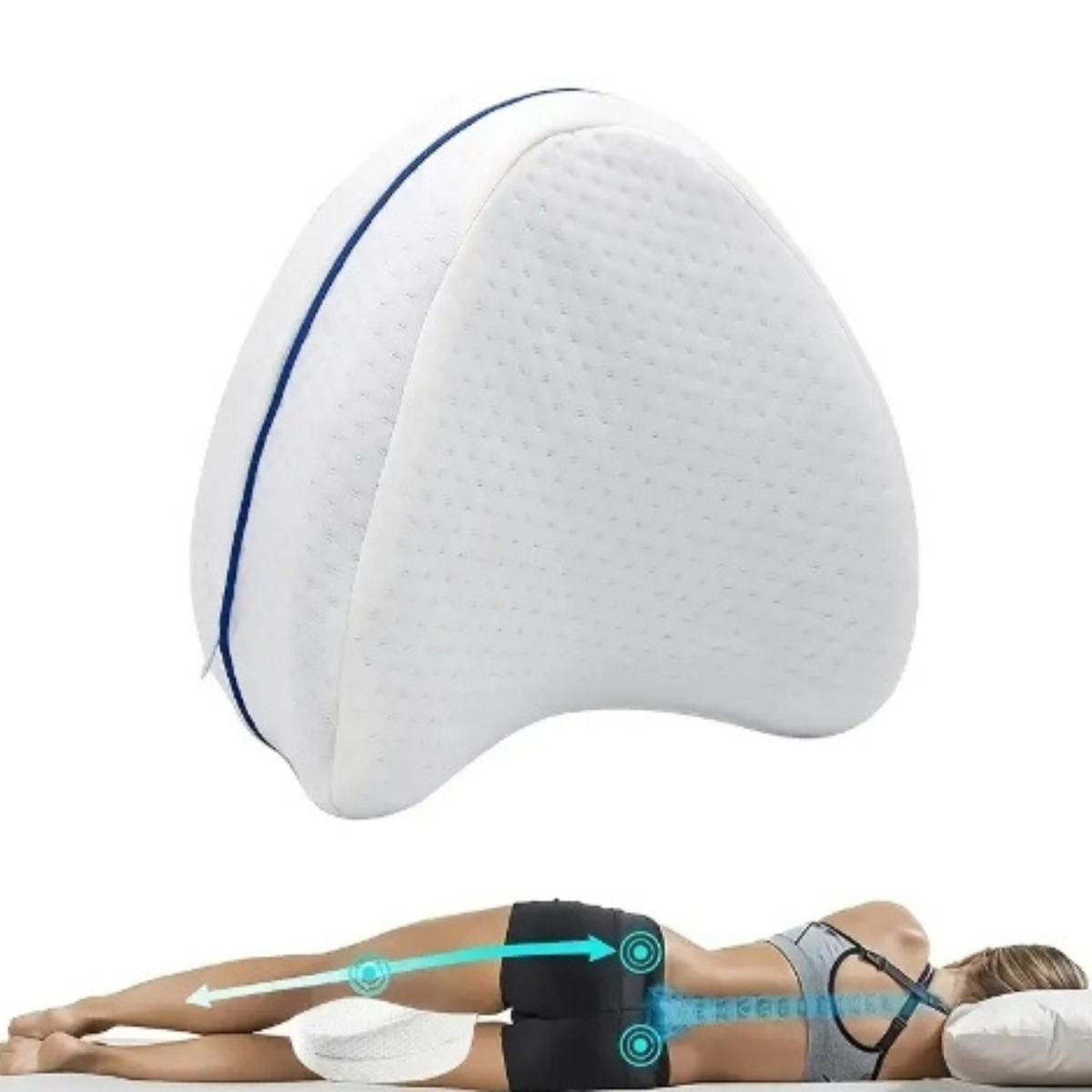 Leg Support Pillow With Ergonomic Wedge Shape