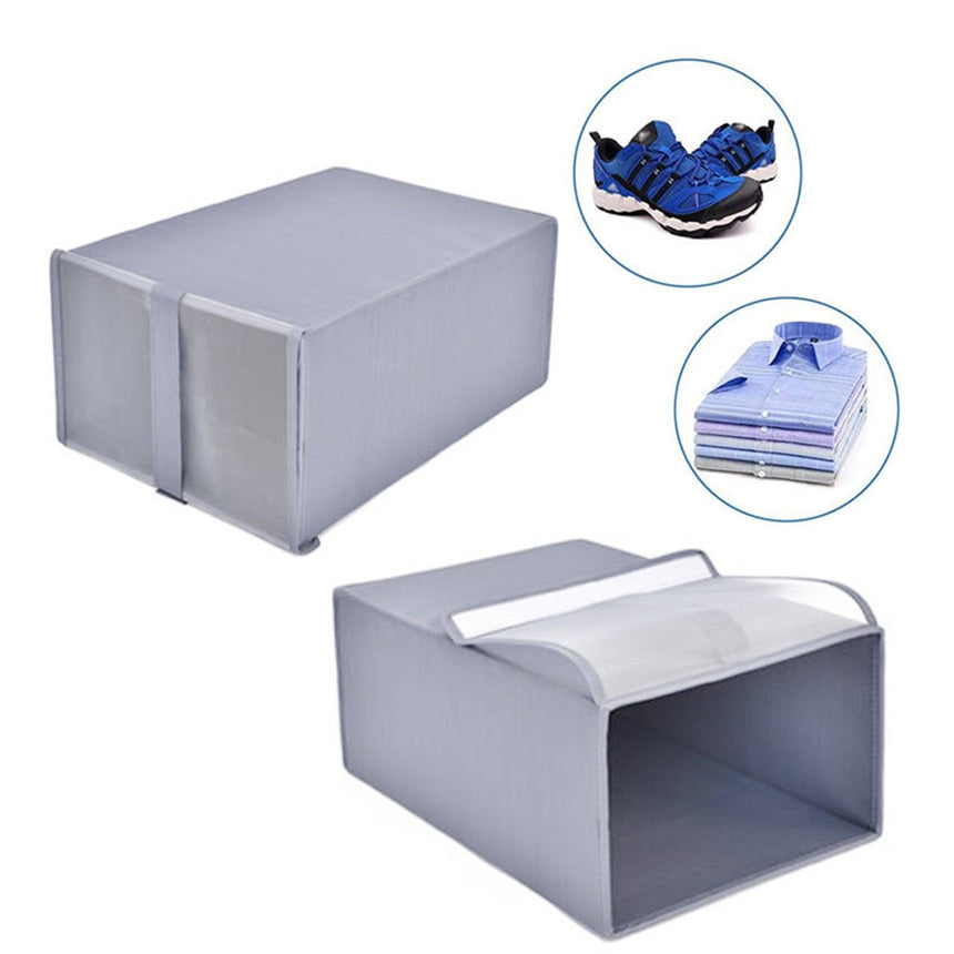 Foldable Dustproof Fabric Shoe, Clothes & Accessories Organizer 34 x 22 x 16 cm