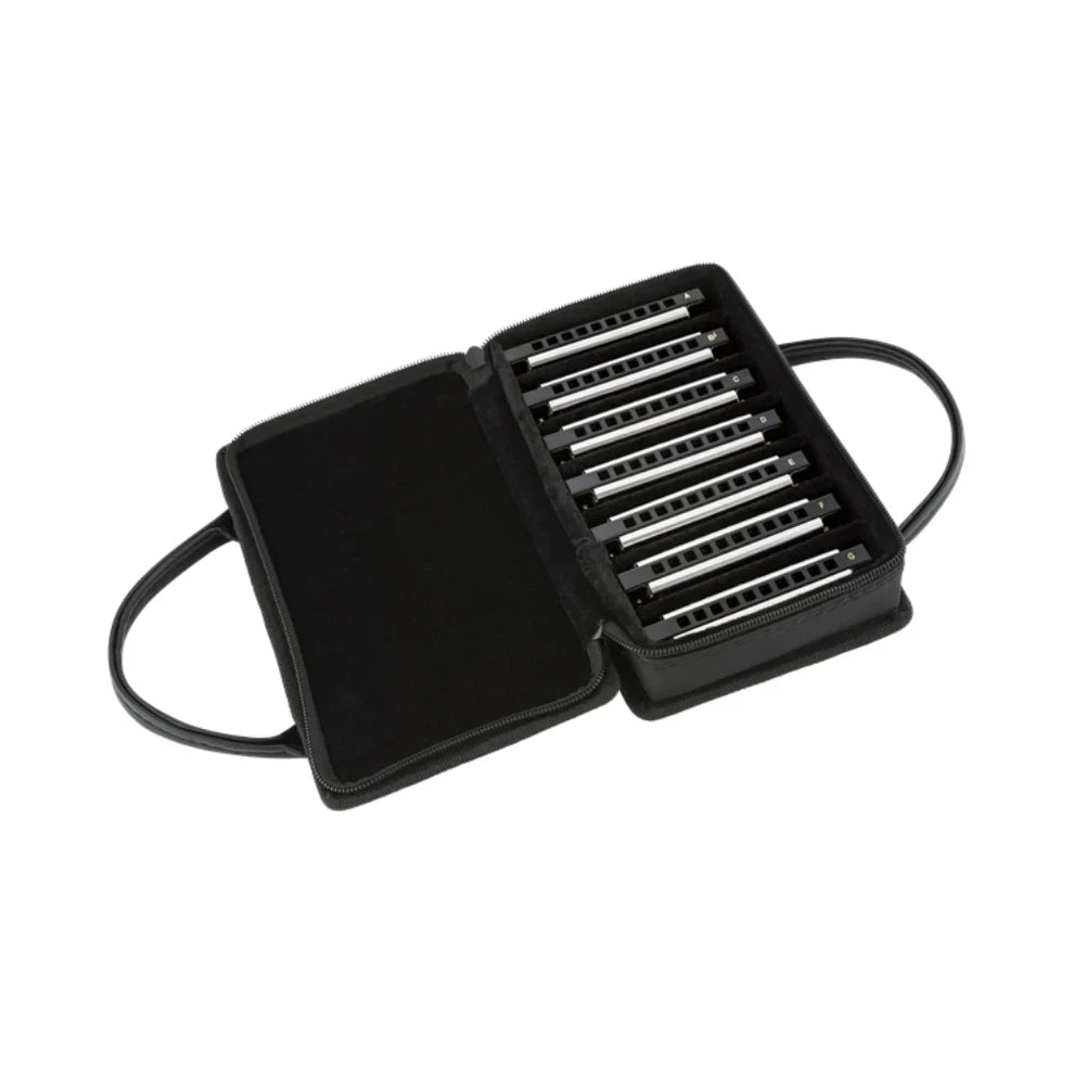 Fender Blues Deluxe Harmonicas - 7 Pack with Case