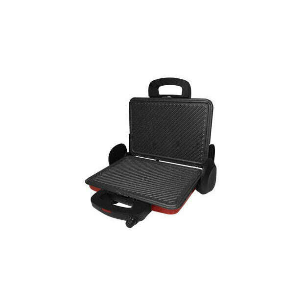 The German Outlet, GRILL'O, Red Grill With Removable Plates