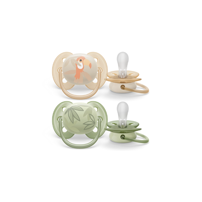 2 deco ultra soft soothers - 0-6m boy (SCF091/07)