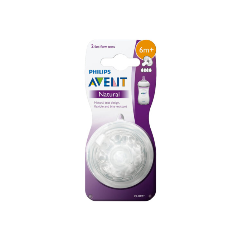 Baby Bottle Teats Natural 3.0 6m+