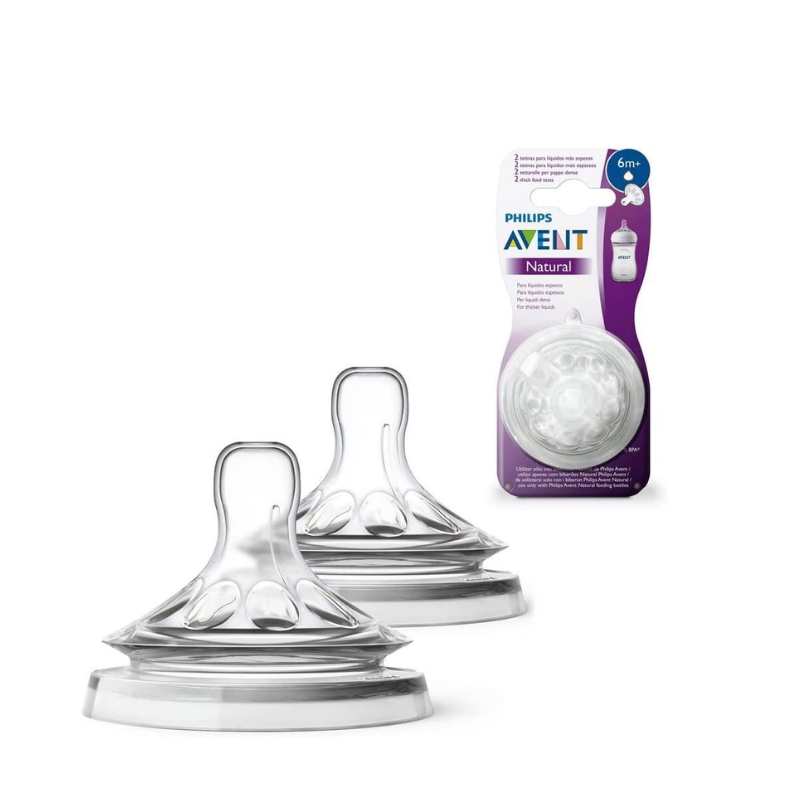 Baby Bottle Teats Natural 3.0 6m+