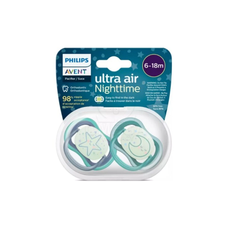 Ultra Air Night Time Soother 6-18 Boy