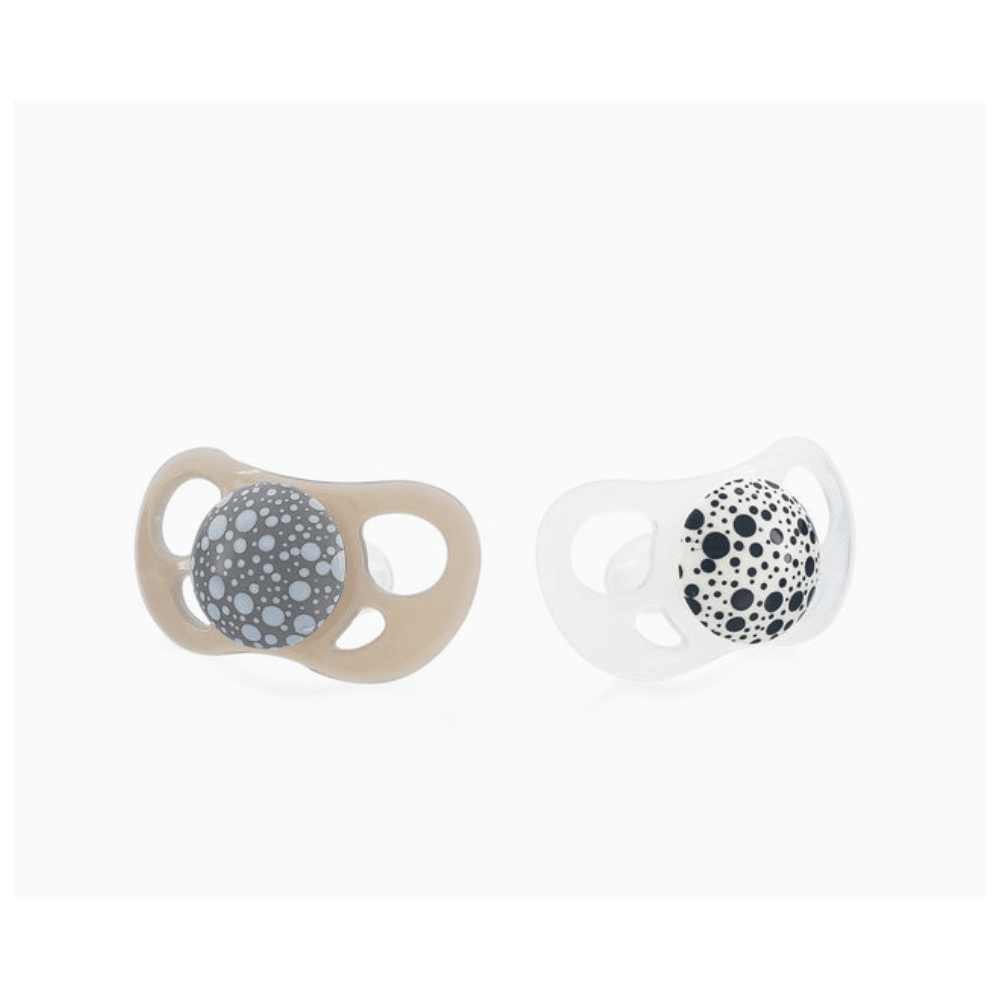 The German Outlet, Twistshake, 2x Baby's Dummy Grey & White