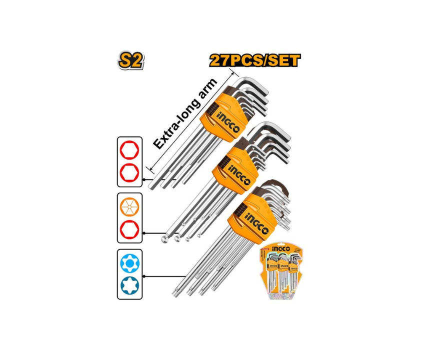 Ingco Hex and Torx Key Set 27 Pcs