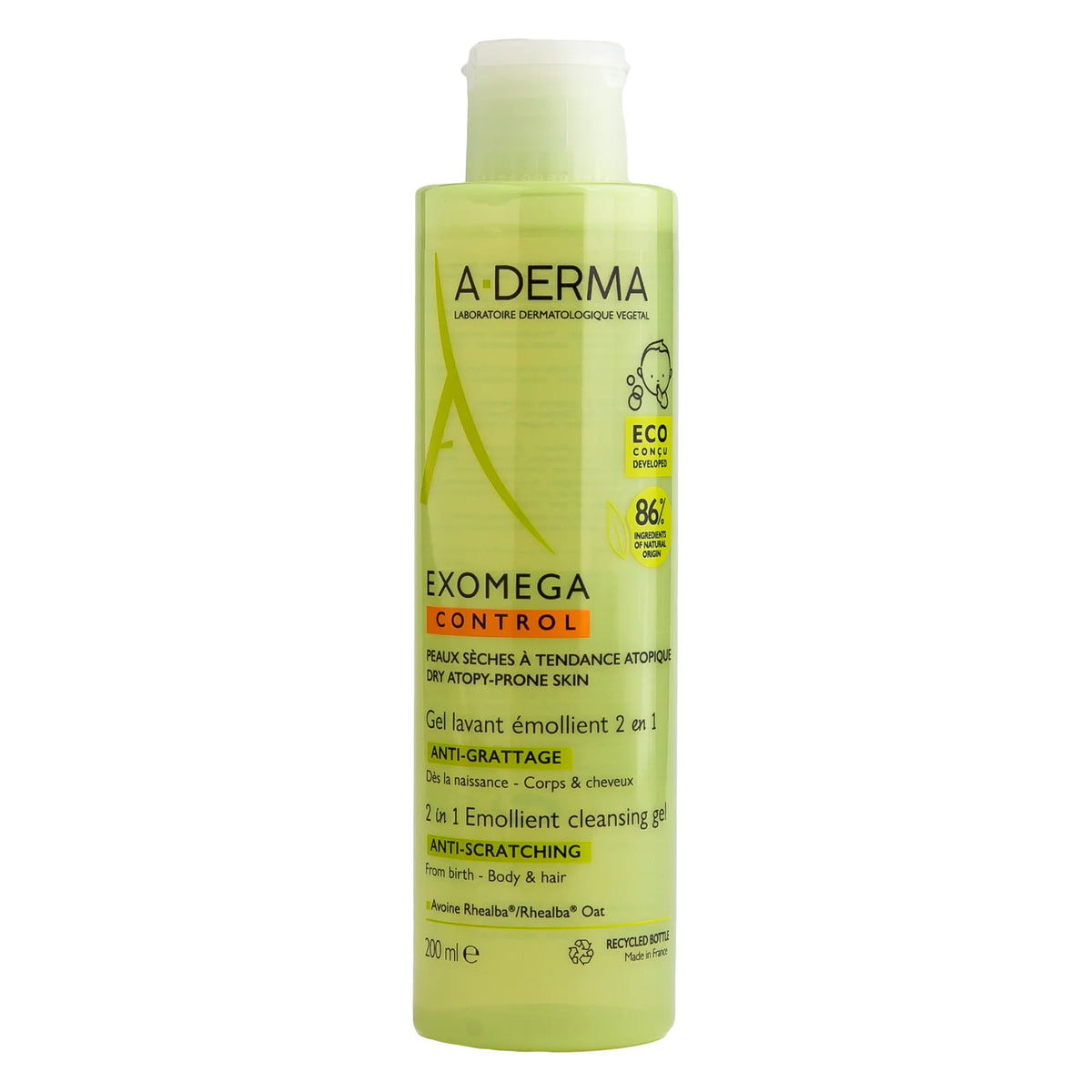Aderma Exomega Control Gel Lavant Emollient 200ML