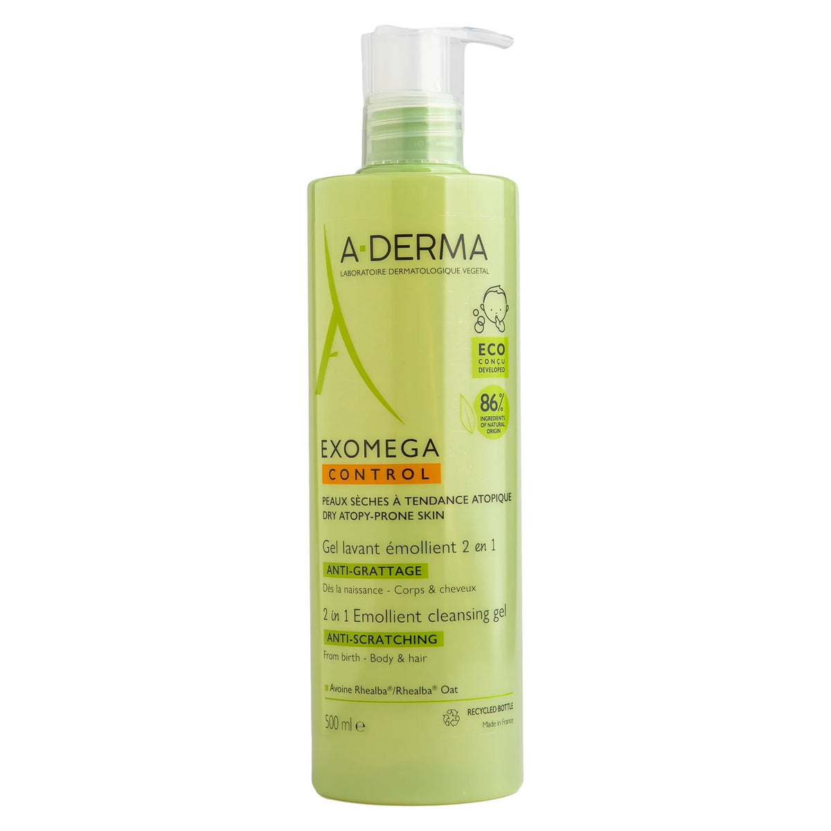 Aderma Exomega Cont Gel 2 In 1 500ML