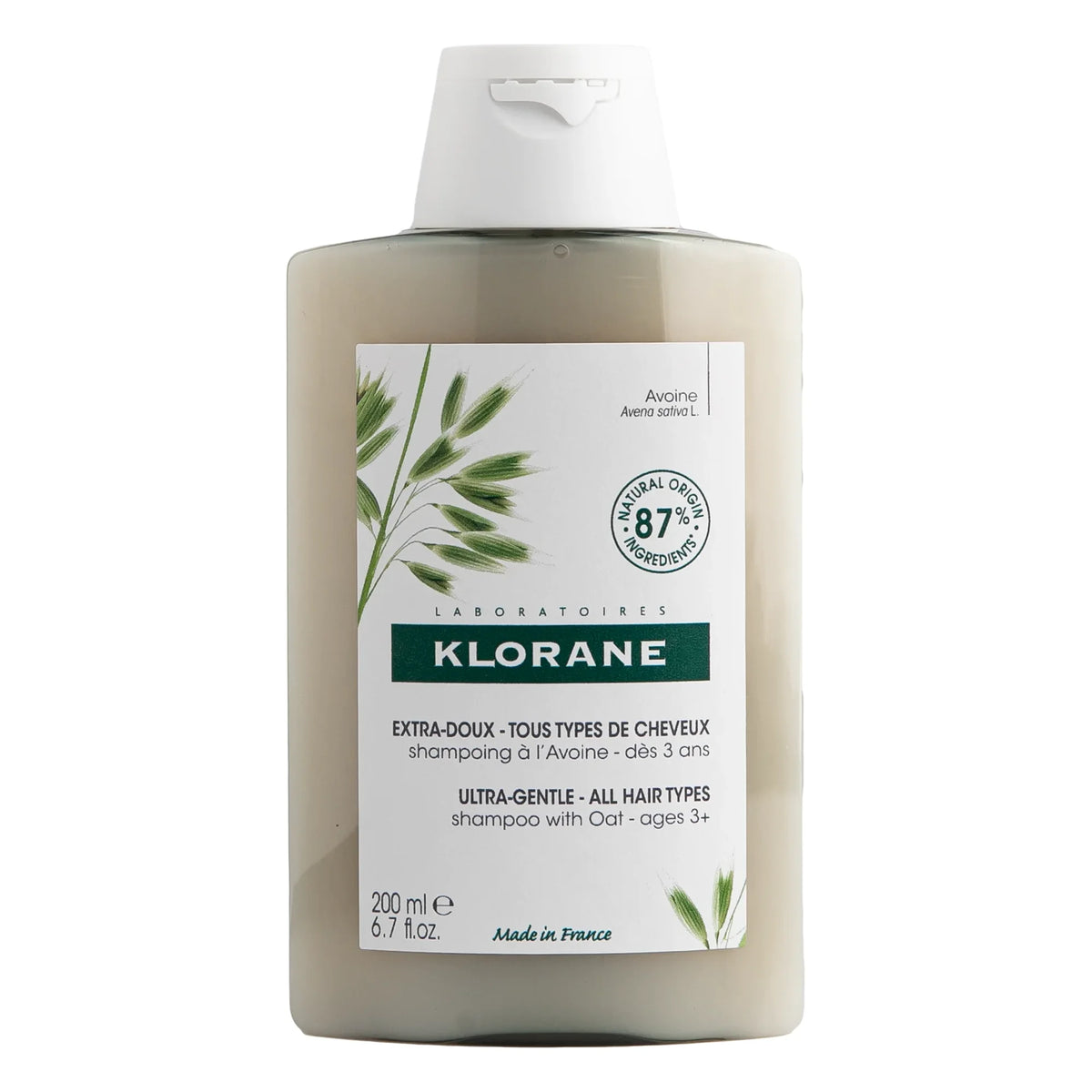 Klorane Shp Doux Au Lait D'avoine 200ml